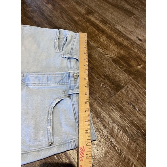 Old navy Sky High A line high rise shorts women's size 8 secret pockets Cut Offs - Picture 6 of 9